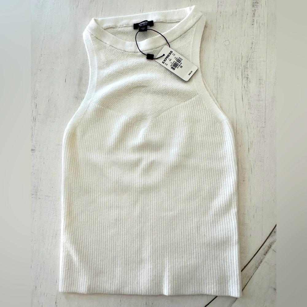 Never worn white shell sweater top!